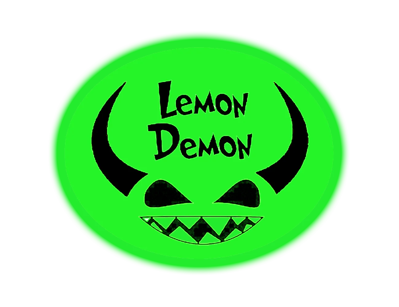 Lemon Demon Glow in the Dark Sticker
